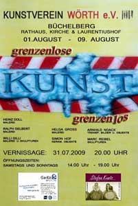 Plakat zur Ausstellung: Grenzenlose Kunst – Kunst grenzenlos