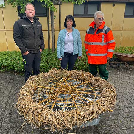 Storchennest wurde geflochten