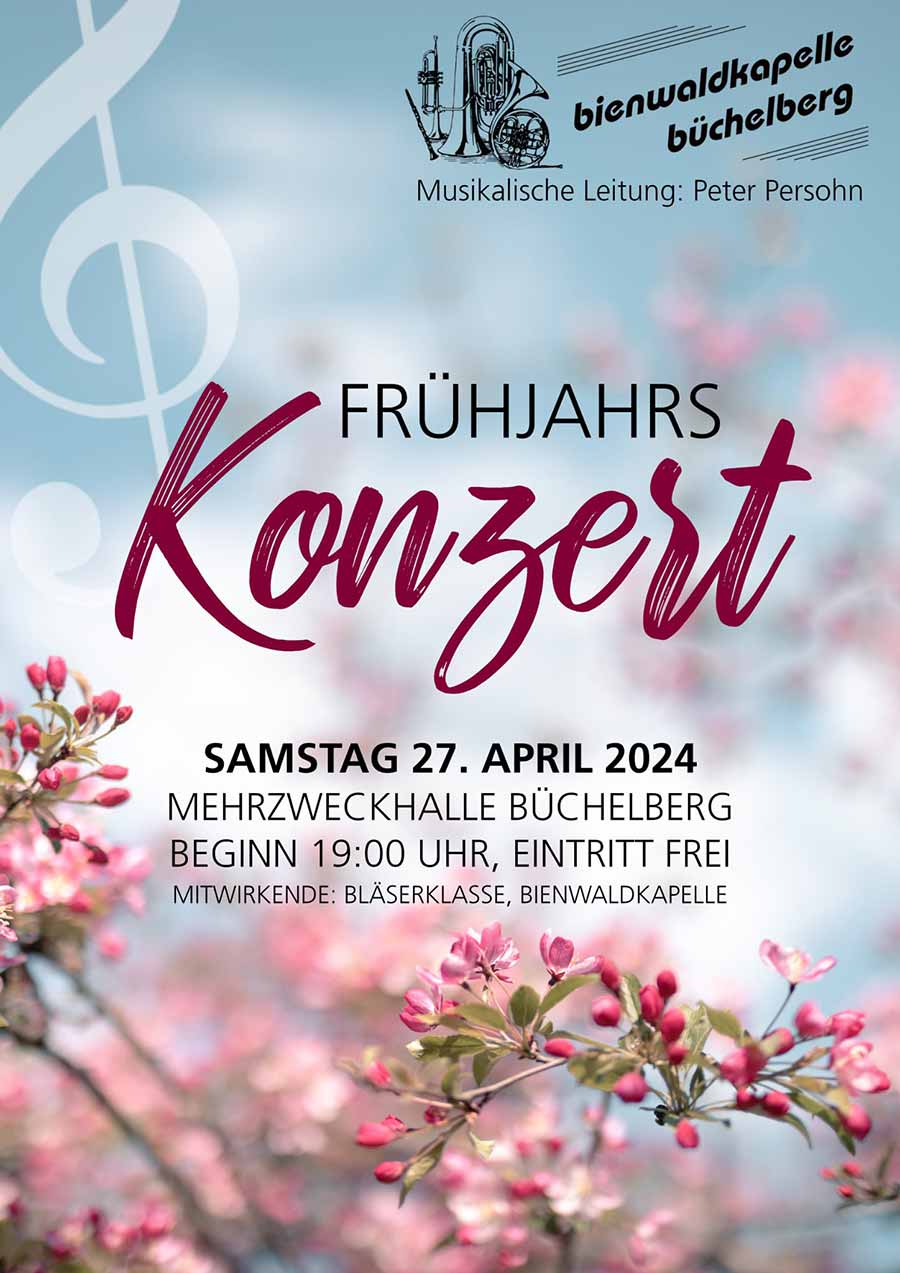 Plakat Frühjahrskonzert 2024